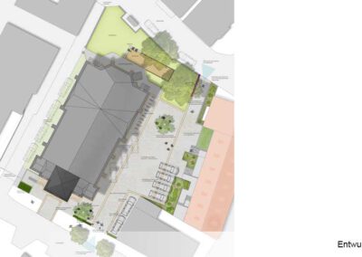 Städtebau - Kirchplatz Martin-Luther-Kirche, Detmold