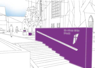 Kirchplatz Martin-Luther-Kirche, Detmold