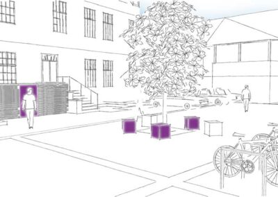 Städtebau - Kirchplatz Martin-Luther-Kirche, Detmold